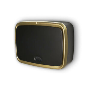 מתקן לניגוב ידיים ללא מגע מסך שחור מסגרת זהב