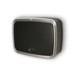 מתקן לניגוב ידיים ללא מגע מסך שחור מסגרת כסופה